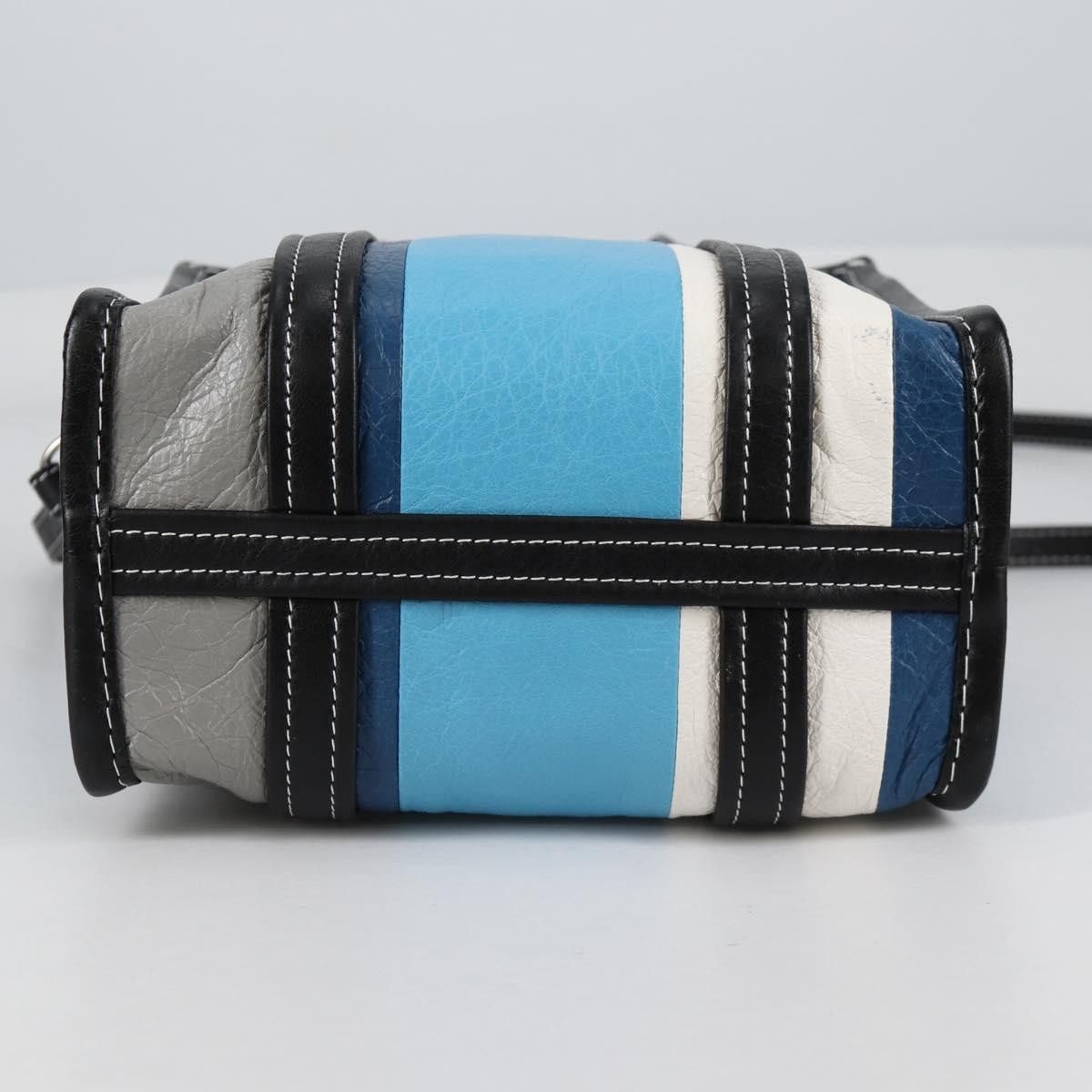 Balenciaga Balenciaga Bazar Convertible Tote Striped Leather Size ONE SIZE - 15 Thumbnail