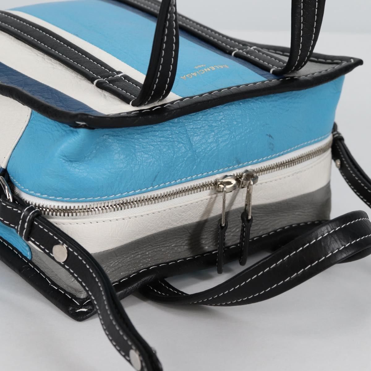 Balenciaga Balenciaga Bazar Convertible Tote Striped Leather Size ONE SIZE - 16 Thumbnail