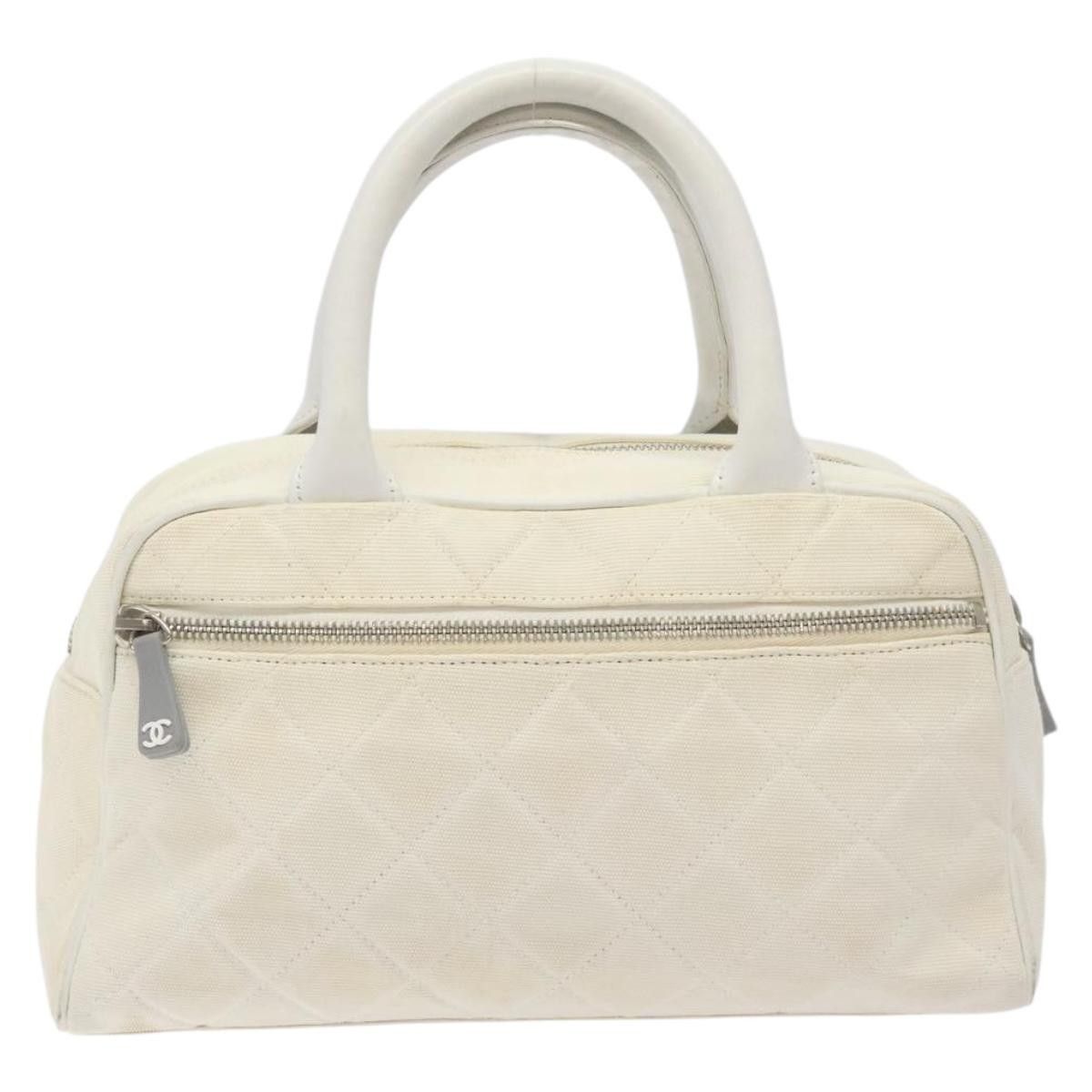 Chanel Chanel Vintage Logo Bowler Bag Quilted Canvas Size ONE SIZE - 2 Thumbnail