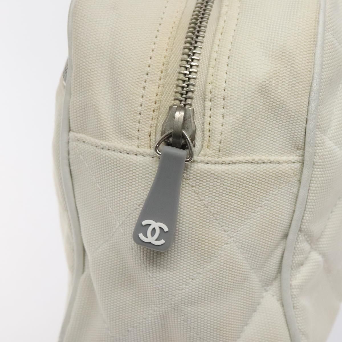 Chanel Chanel Vintage Logo Bowler Bag Quilted Canvas Size ONE SIZE - 13 Thumbnail