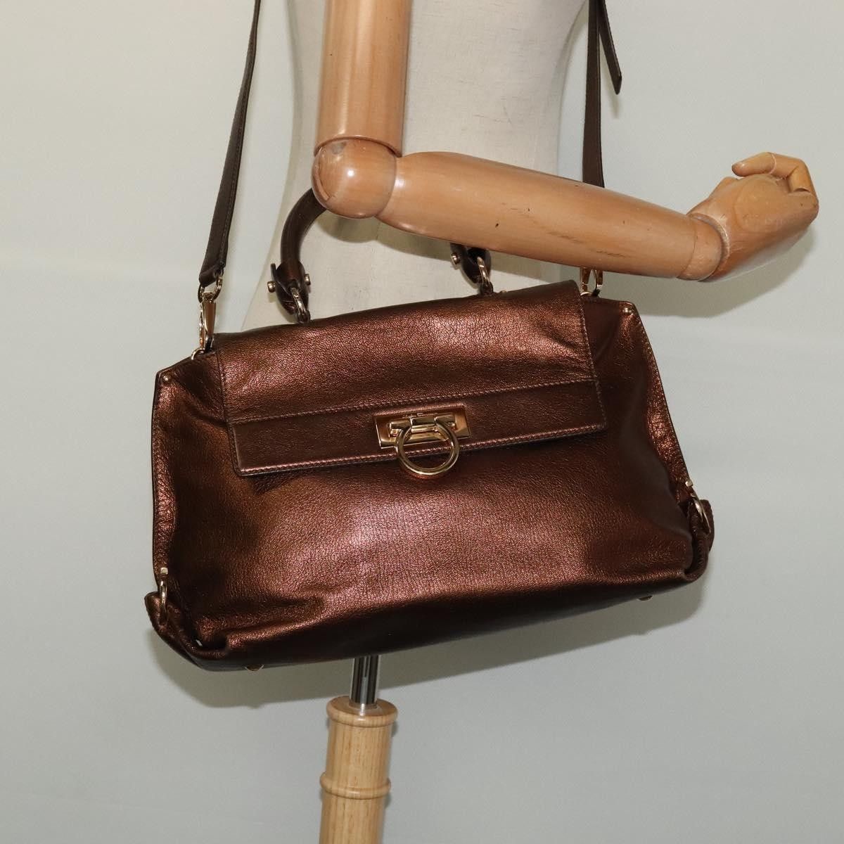 Salvatore Ferragamo Salvatore Ferragamo Sofia Satchel Leather Size ONE SIZE - 15 Thumbnail