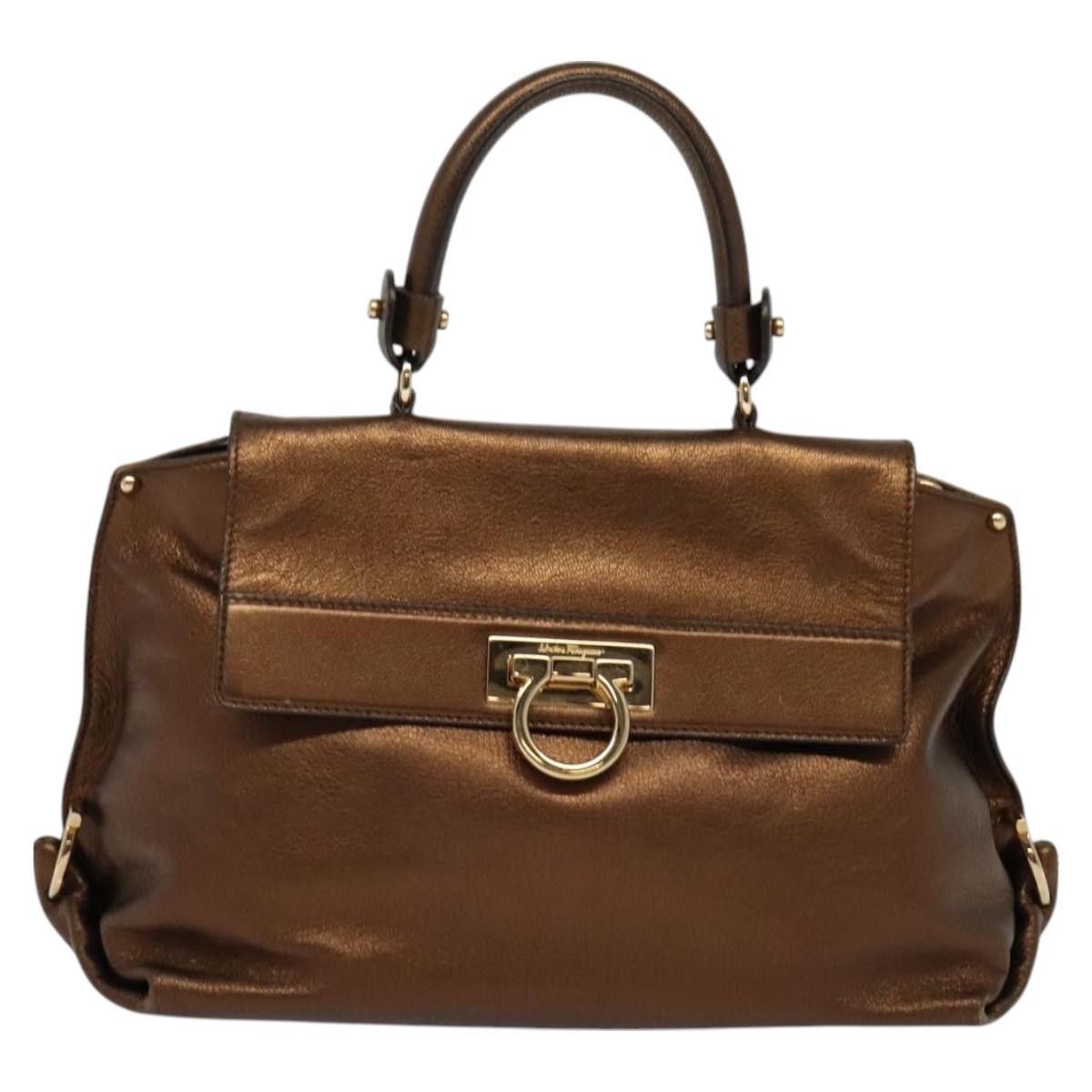 Salvatore Ferragamo Salvatore Ferragamo Sofia Satchel Leather Size ONE SIZE - 20 Thumbnail