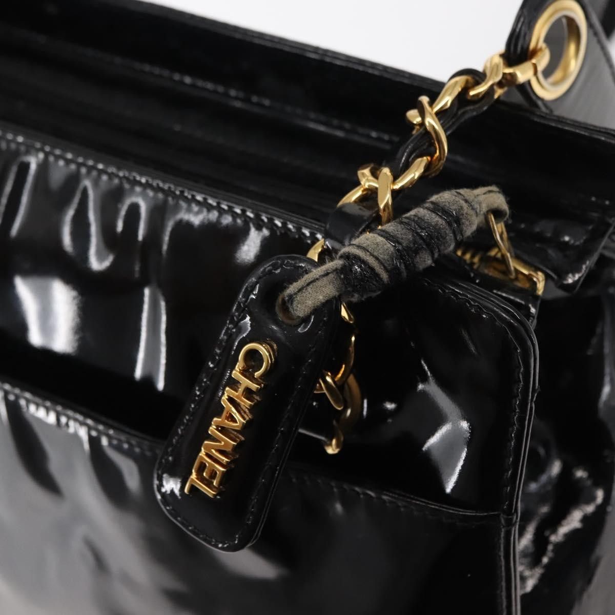 Chanel Chanel Vintage Timeless Zip Tote Patent Leather Size ONE SIZE - 14 Thumbnail