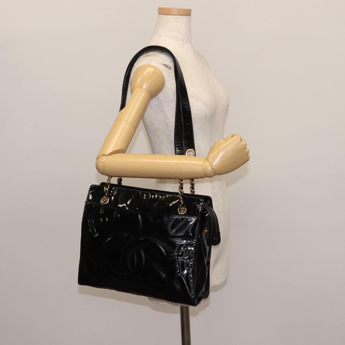 Chanel Chanel Vintage Timeless Zip Tote Patent Leather Size ONE SIZE - 13 Thumbnail