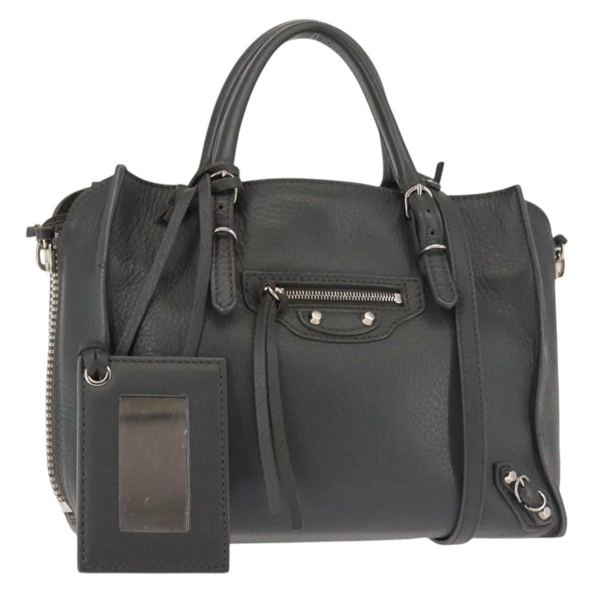 Balenciaga Balenciaga Papier A4 Zip Around Classic Studs Bag Leather Size ONE SIZE - 16 Thumbnail
