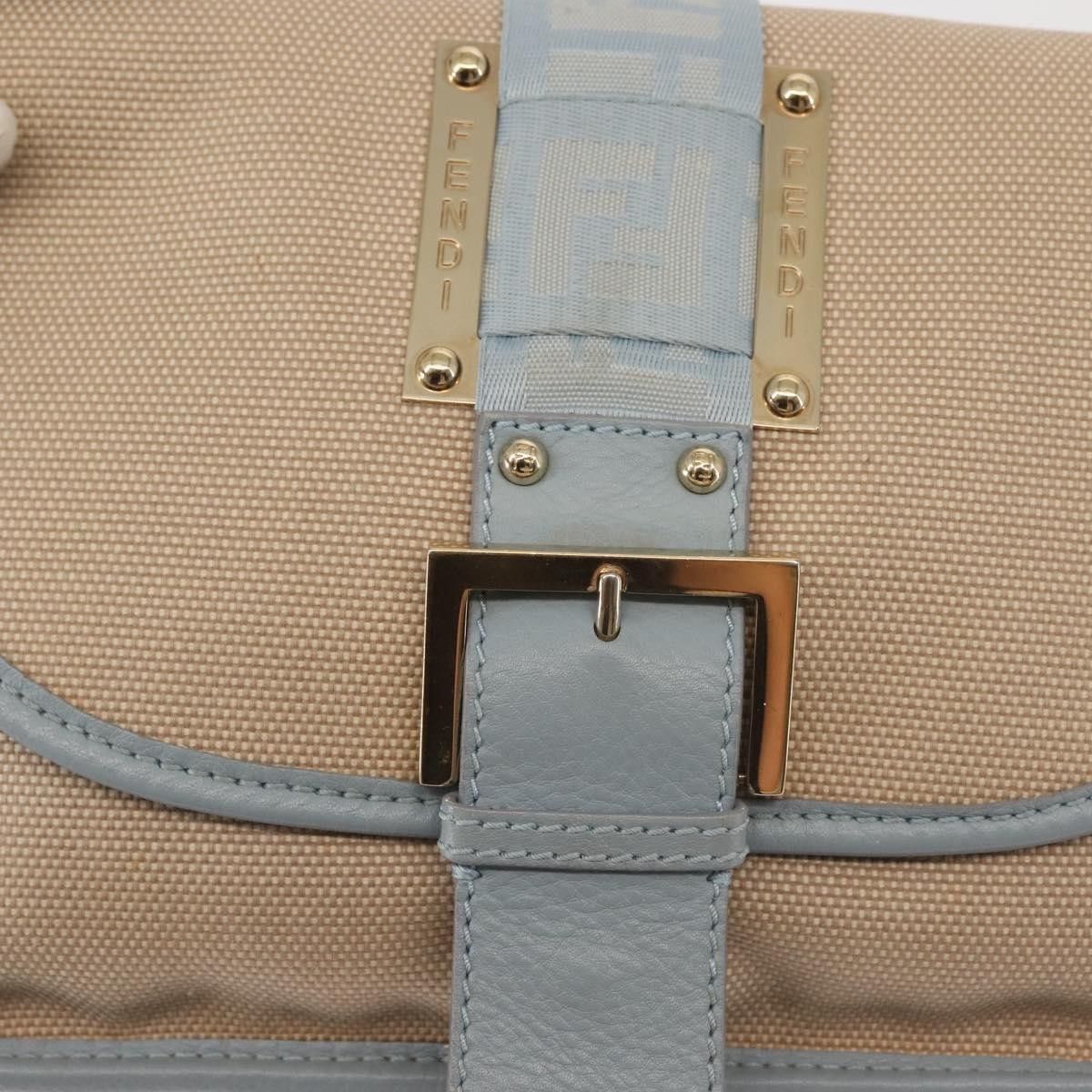 Fendi Fendi Logo Flap Shoulder Bag Canvas Size ONE SIZE - 20 Thumbnail