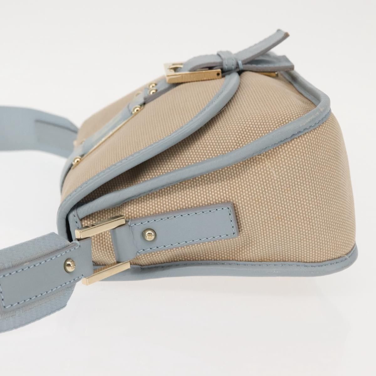 Fendi Fendi Logo Flap Shoulder Bag Canvas Size ONE SIZE - 4 Thumbnail