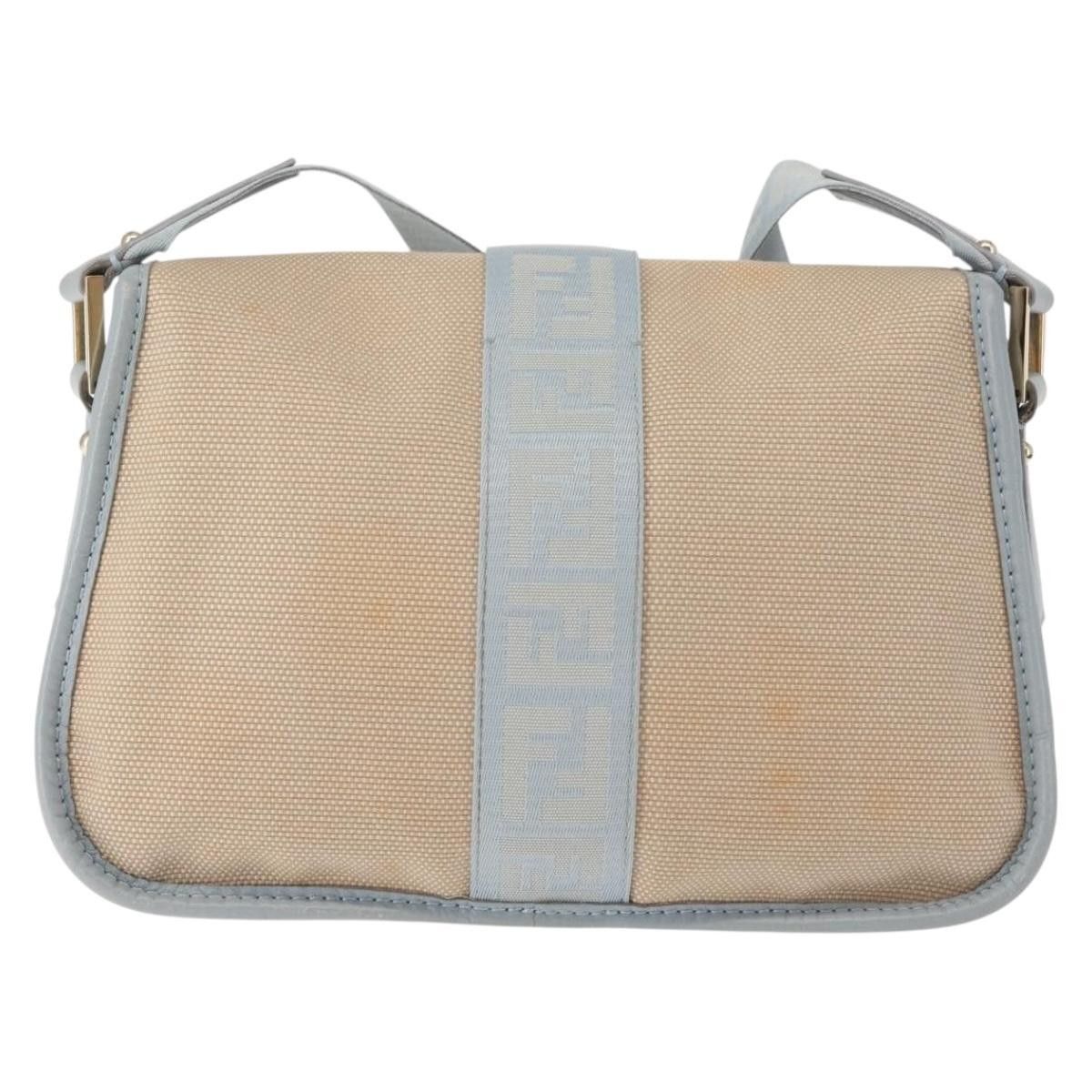 Fendi Fendi Logo Flap Shoulder Bag Canvas Size ONE SIZE - 2 Thumbnail