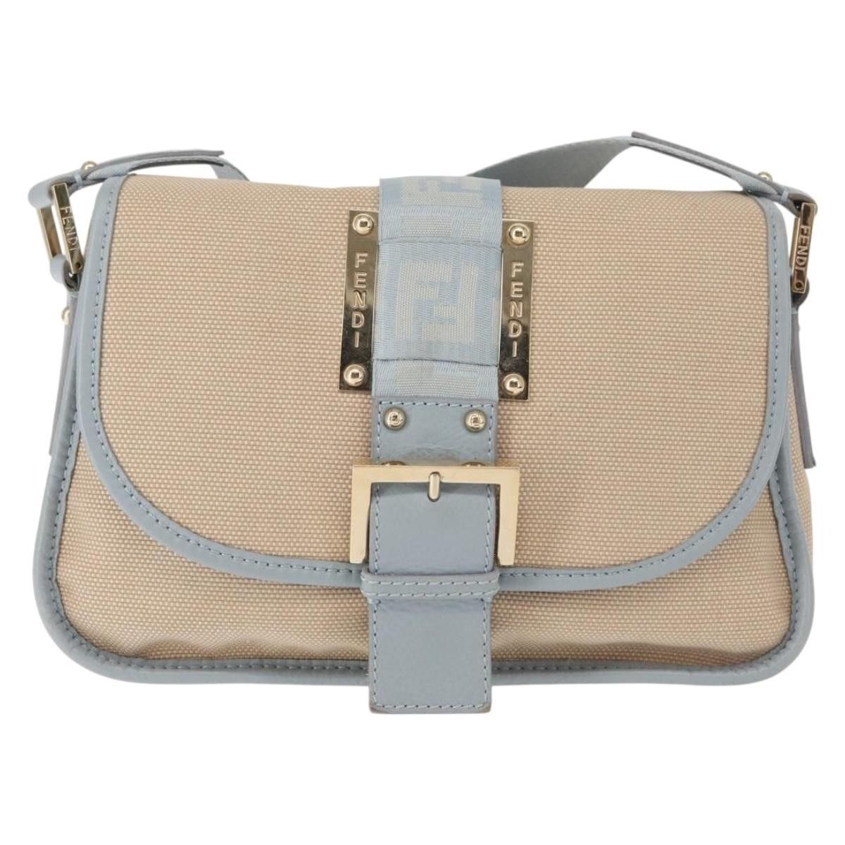 Fendi Fendi Logo Flap Shoulder Bag Canvas Size ONE SIZE - 17 Thumbnail