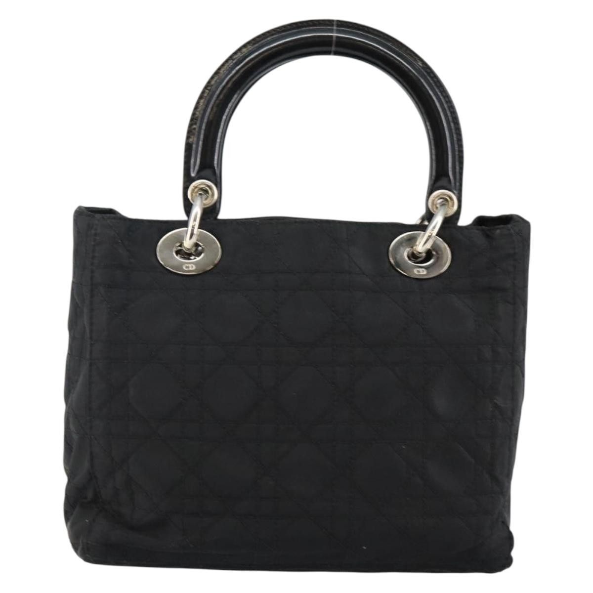 Dior Christian Dior Vintage Lady Dior Bag Cannage Quilt Nylon Size ONE SIZE - 3 Thumbnail