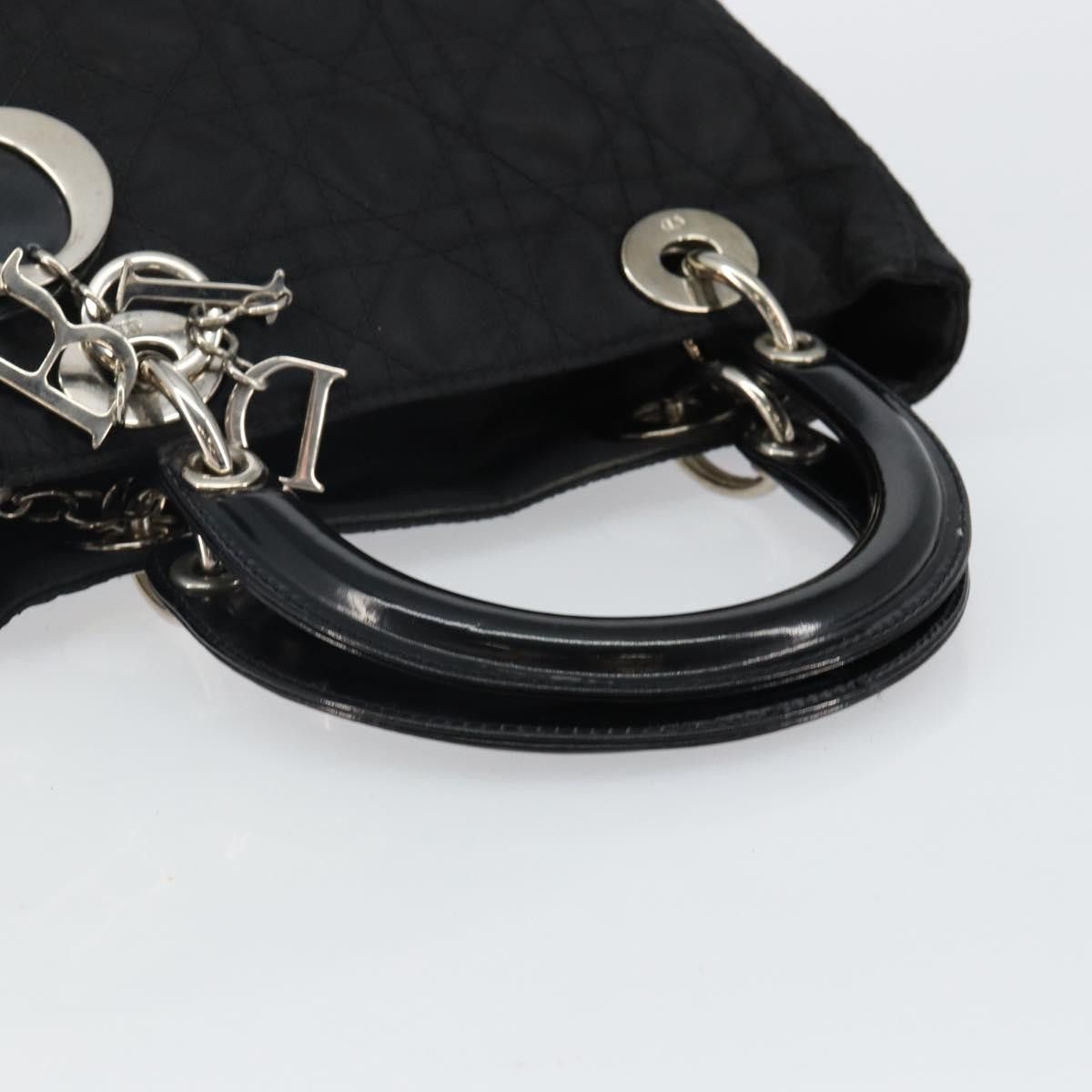 Dior Christian Dior Vintage Lady Dior Bag Cannage Quilt Nylon Size ONE SIZE - 7 Thumbnail