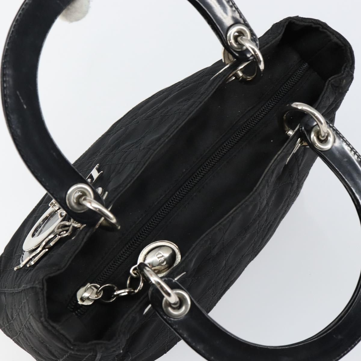 Dior Christian Dior Vintage Lady Dior Bag Cannage Quilt Nylon Size ONE SIZE - 6 Thumbnail
