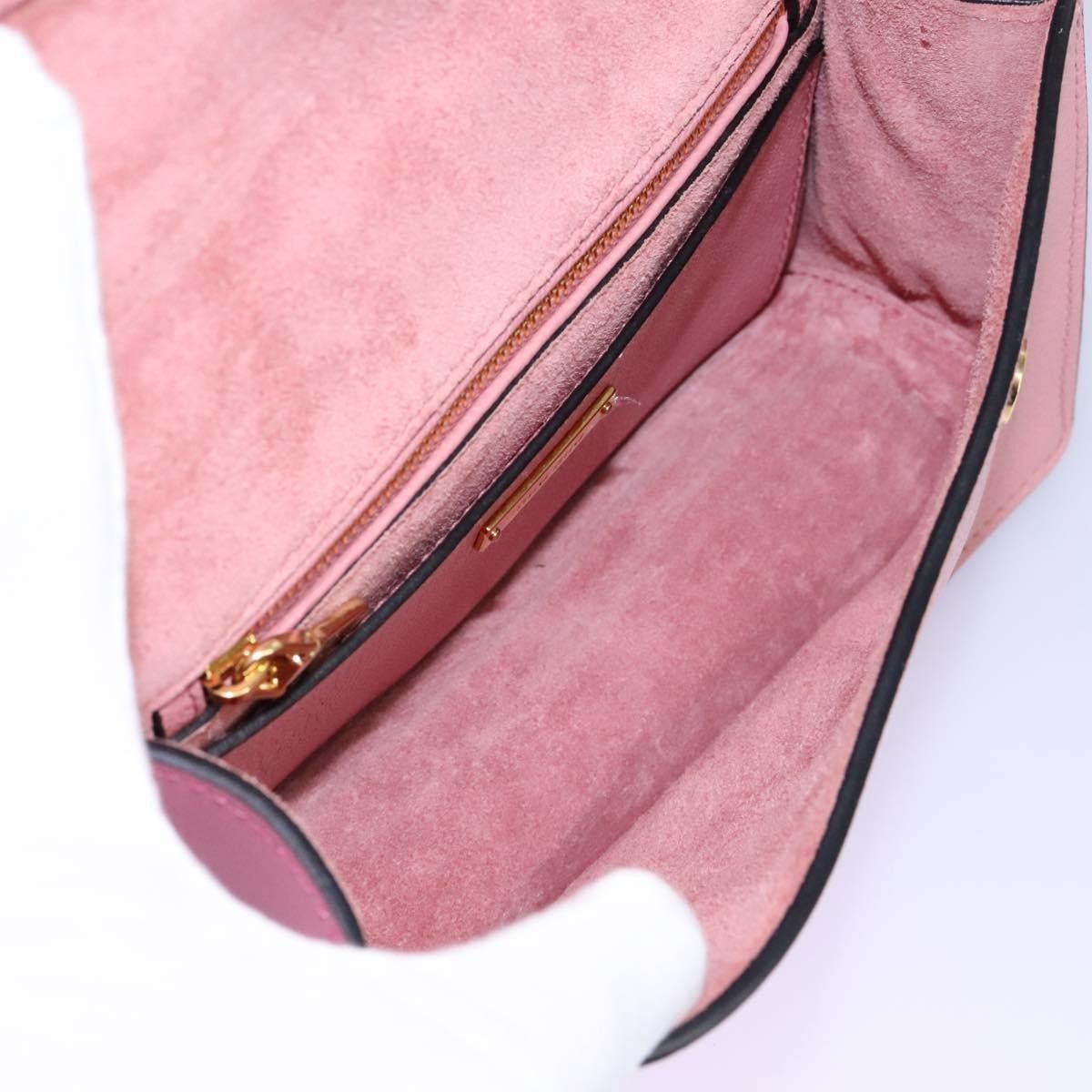 Miu Miu Miu Miu Madras Crystal Buckle Shoulder Bag Leather Size ONE SIZE - 5 Thumbnail