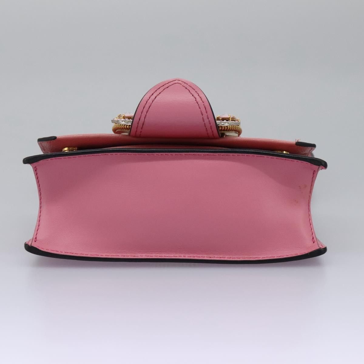 Miu Miu Miu Miu Madras Crystal Buckle Shoulder Bag Leather Size ONE SIZE - 16 Thumbnail