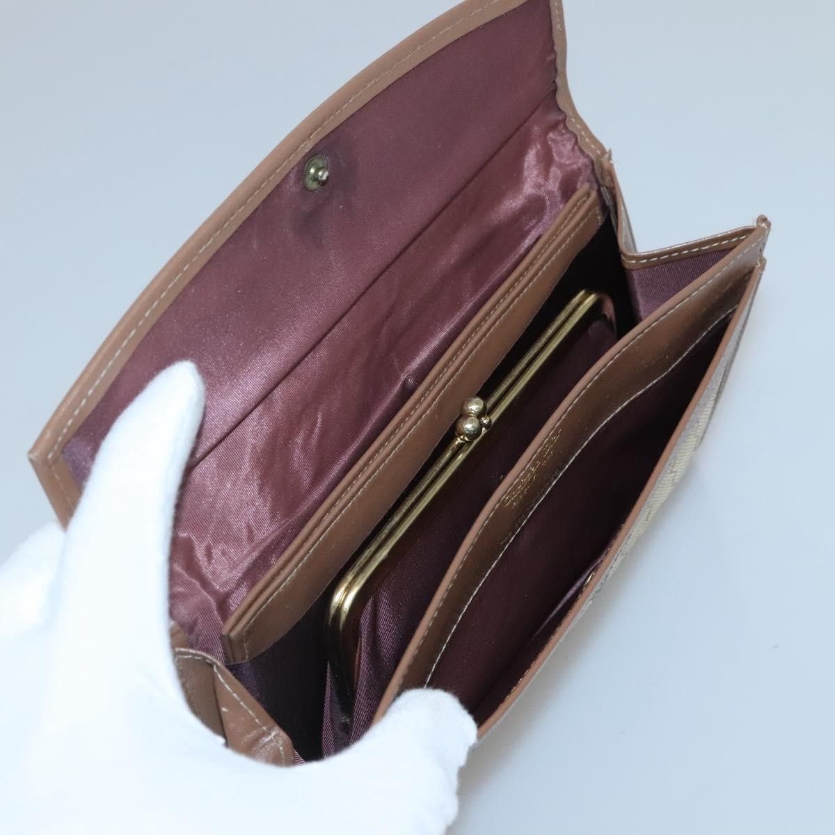 Dior Christian Dior Vintage Honeycomb Flap Wallet Coated Canvas Size ONE SIZE - 5 Thumbnail