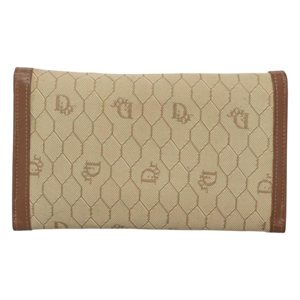 Dior Christian Dior Vintage Honeycomb Flap Wallet Coated Canvas Size ONE SIZE - 2 Thumbnail