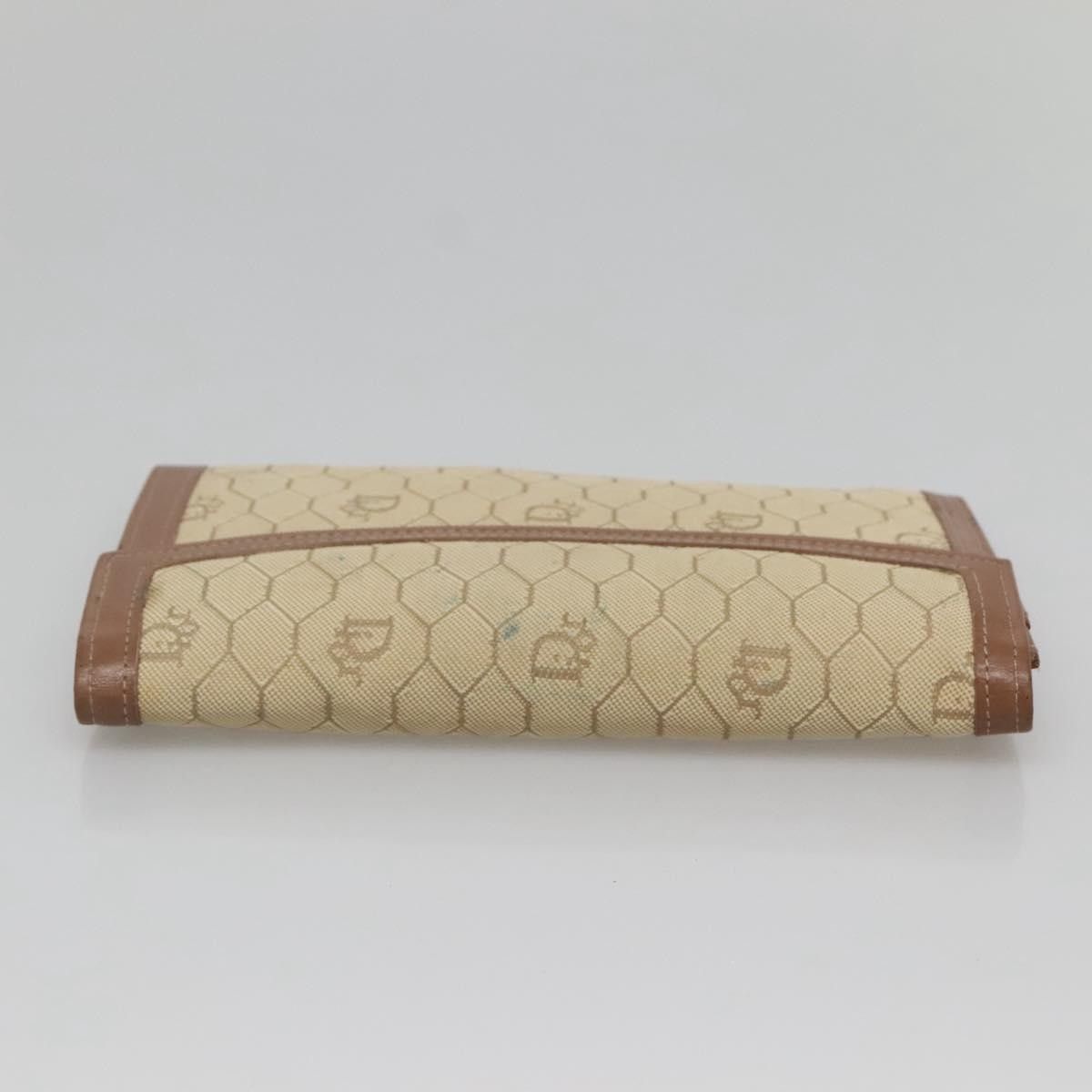 Dior Christian Dior Vintage Honeycomb Flap Wallet Coated Canvas Size ONE SIZE - 12 Thumbnail