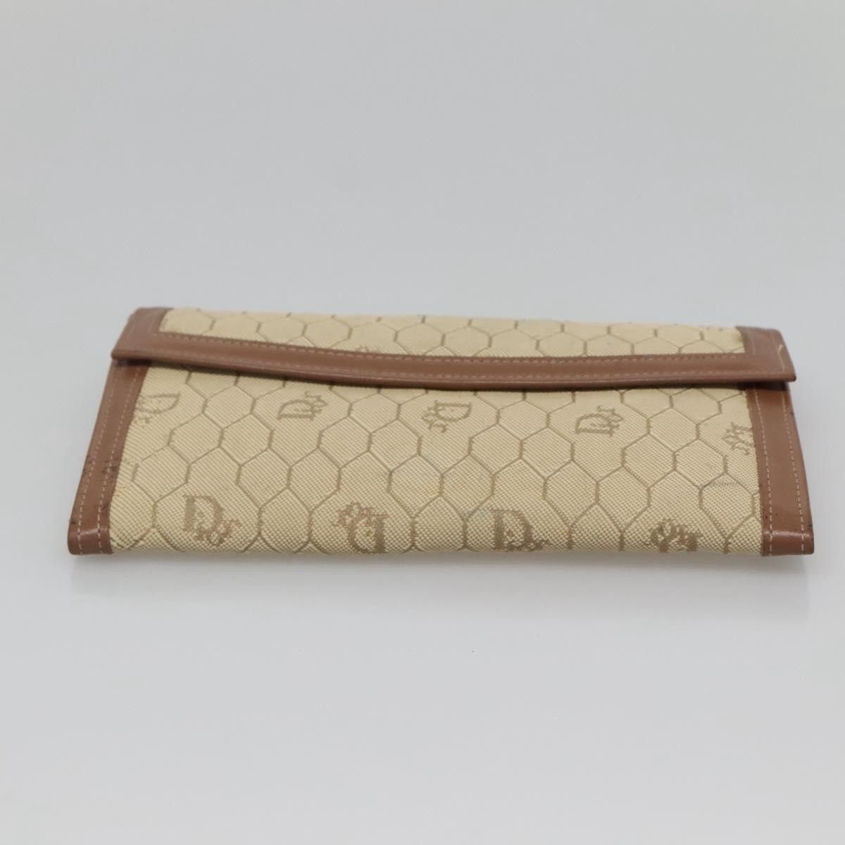 Dior Christian Dior Vintage Honeycomb Flap Wallet Coated Canvas Size ONE SIZE - 13 Thumbnail