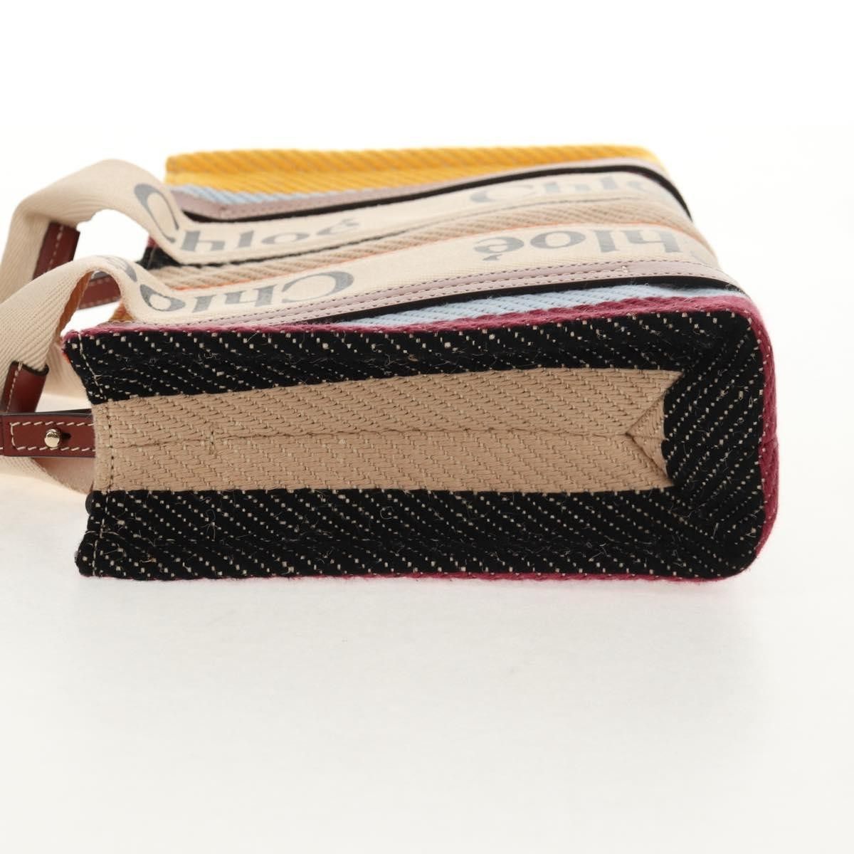 Chloe Chloe Woody Tote Canvas with Leather Size ONE SIZE - 3 Thumbnail