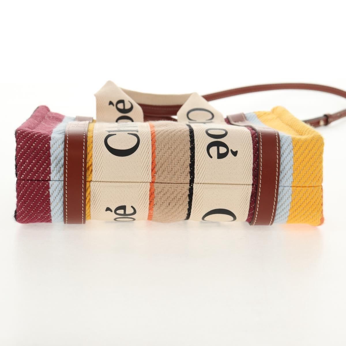Chloe Chloe Woody Tote Canvas with Leather Size ONE SIZE - 20 Thumbnail