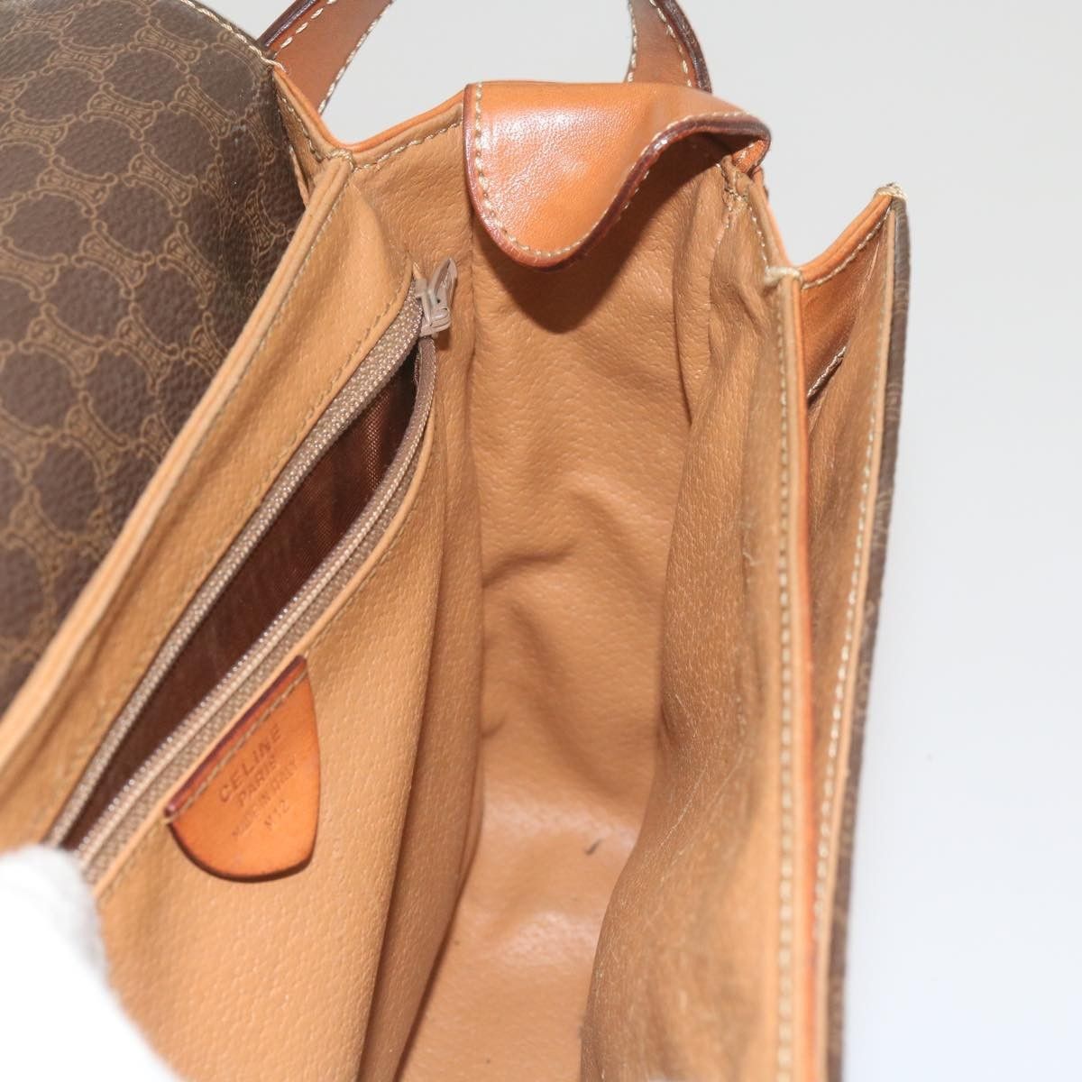 Celine Celine Vintage Macadam Shoulder Bag Canvas and Leather Size ONE SIZE - 22 Thumbnail