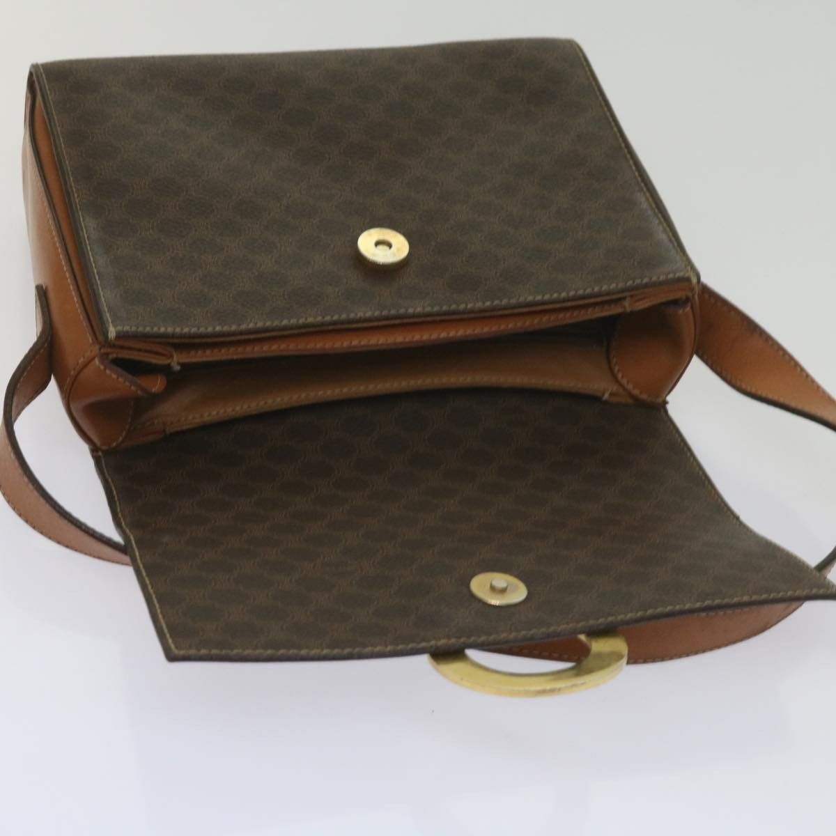 Celine Celine Vintage Macadam Shoulder Bag Canvas and Leather Size ONE SIZE - 19 Thumbnail
