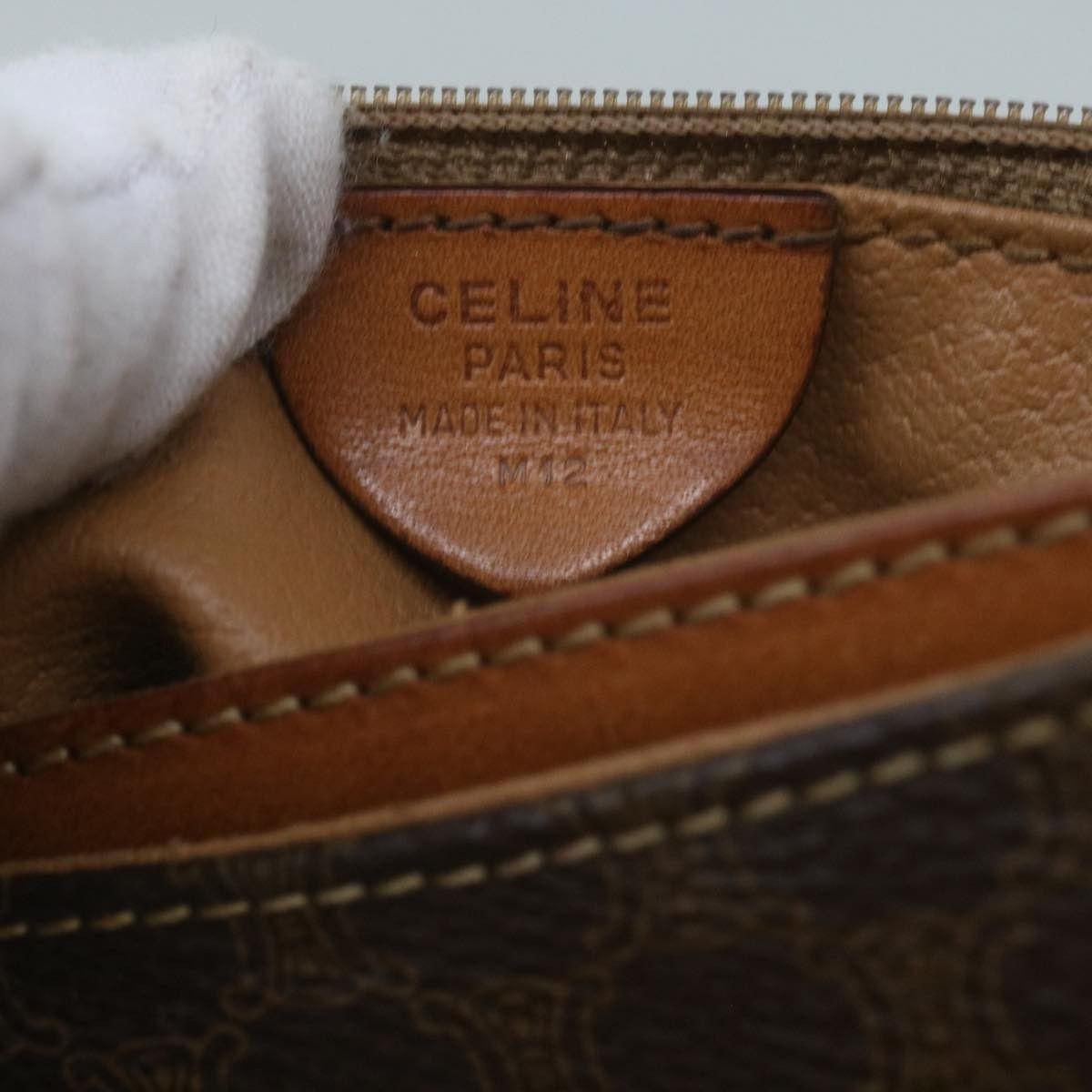 Celine Celine Vintage Macadam Shoulder Bag Canvas and Leather Size ONE SIZE - 6 Thumbnail