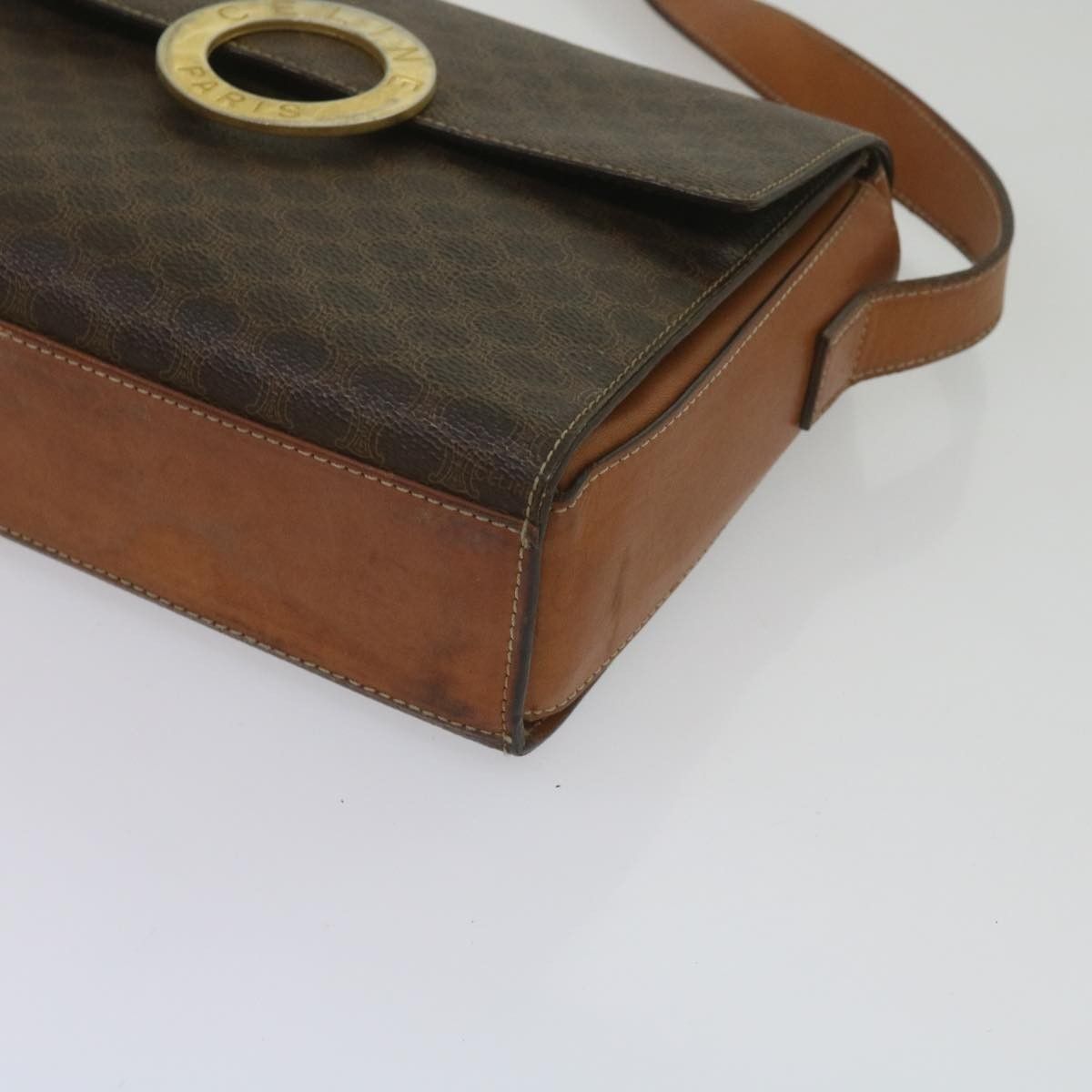 Celine Celine Vintage Macadam Shoulder Bag Canvas and Leather Size ONE SIZE - 10 Thumbnail