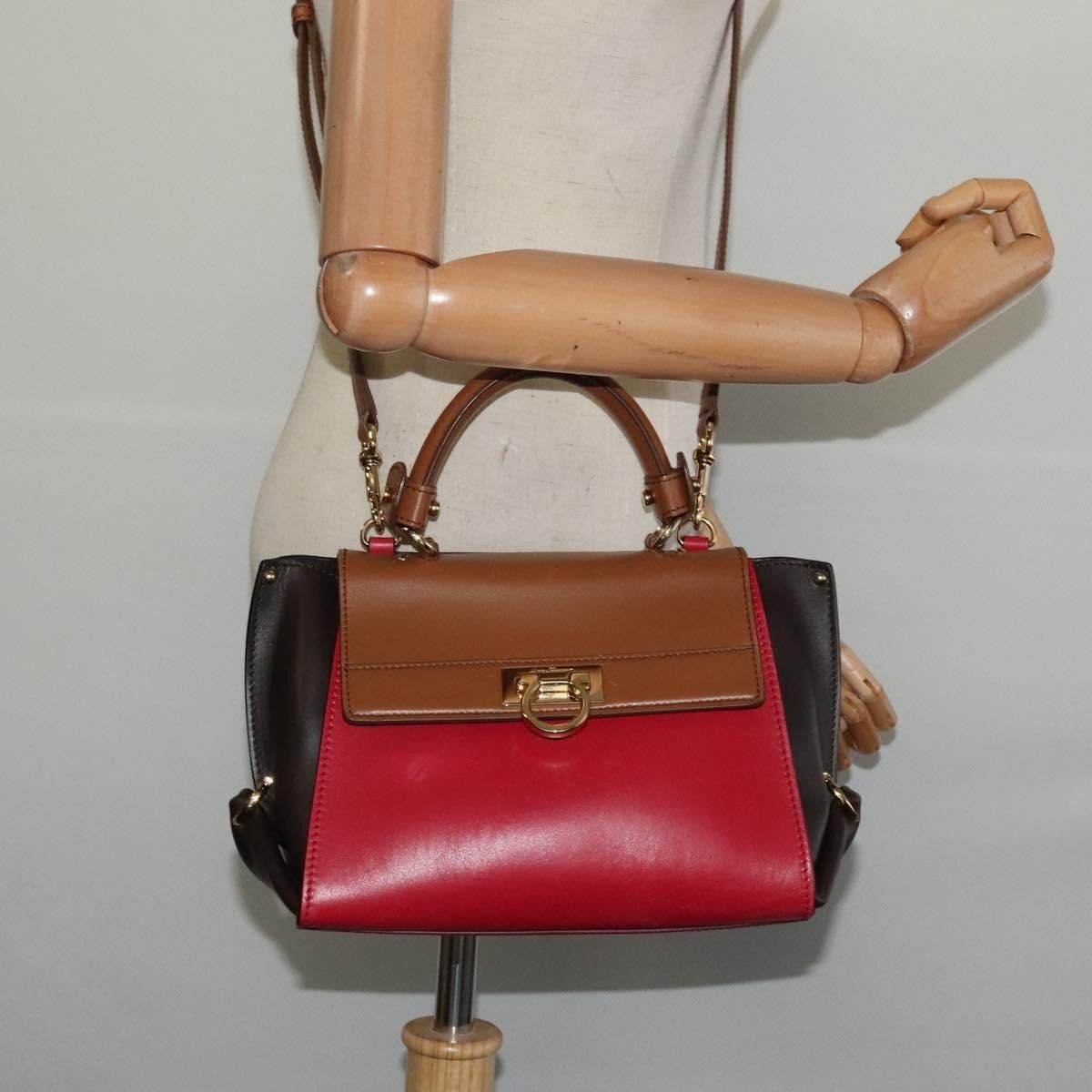 Salvatore Ferragamo Salvatore Ferragamo Sofia Satchel Leather Size ONE SIZE - 15 Thumbnail