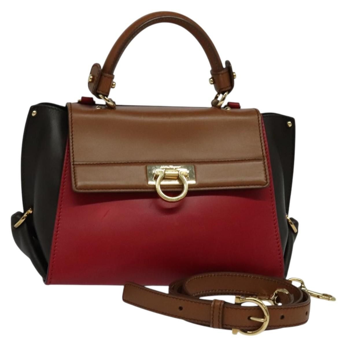 Salvatore Ferragamo Salvatore Ferragamo Sofia Satchel Leather Size ONE SIZE - 20 Thumbnail