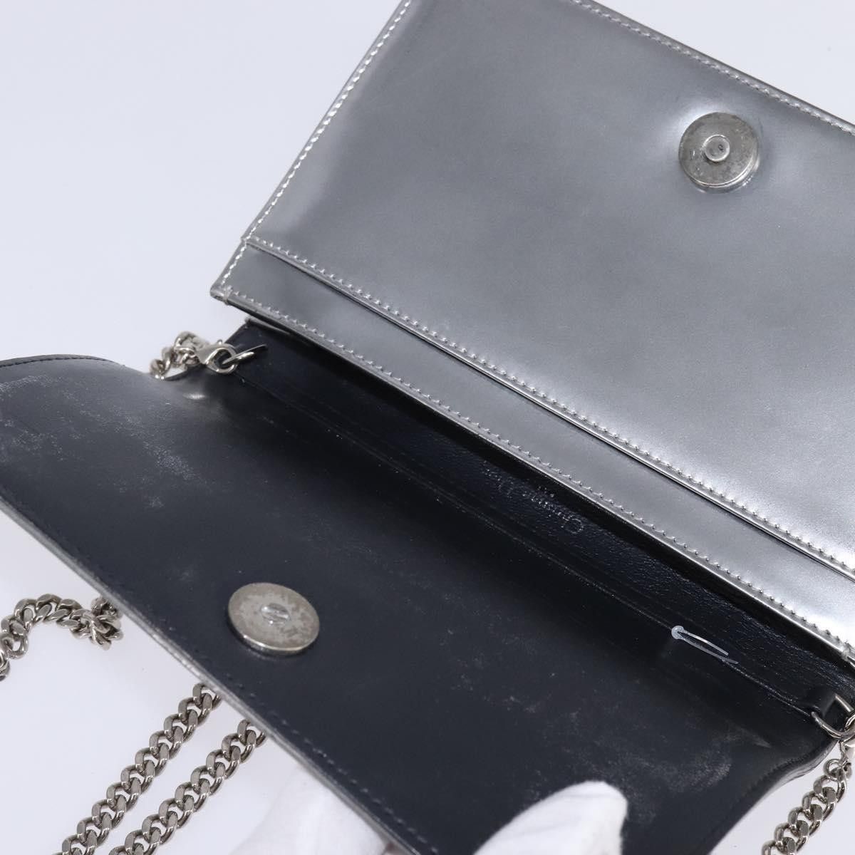 Dior Christian Dior Diorama Wallet on Chain Metallic Distressed Calfskin Size ONE SIZE - 15 Thumbnail