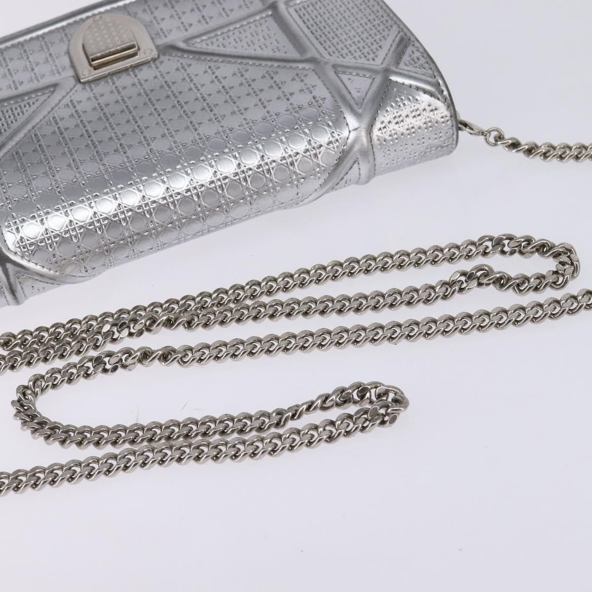 Dior Christian Dior Diorama Wallet on Chain Metallic Distressed Calfskin Size ONE SIZE - 8 Thumbnail