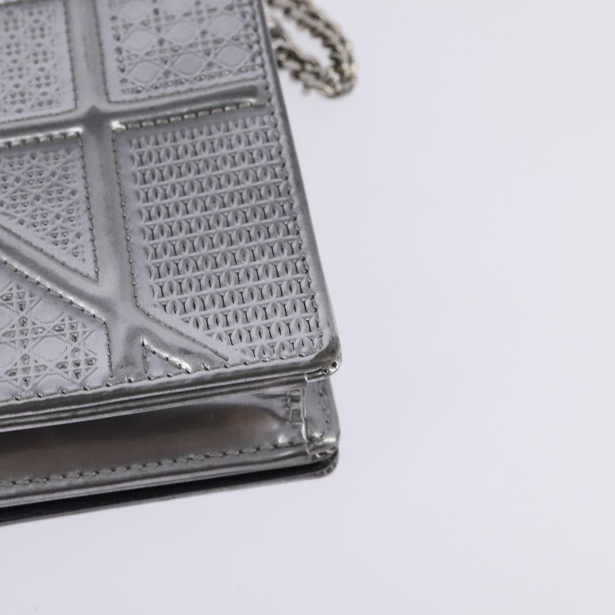 Dior Christian Dior Diorama Wallet on Chain Metallic Distressed Calfskin Size ONE SIZE - 11 Thumbnail
