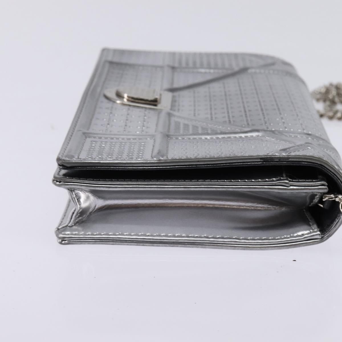 Dior Christian Dior Diorama Wallet on Chain Metallic Distressed Calfskin Size ONE SIZE - 4 Thumbnail