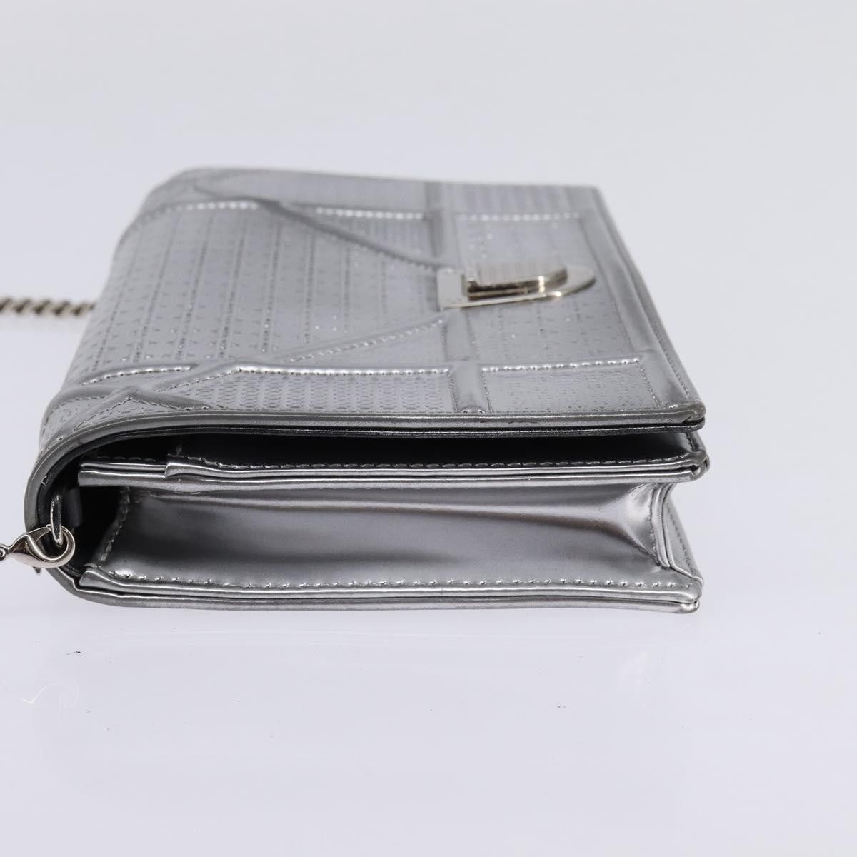 Dior Christian Dior Diorama Wallet on Chain Metallic Distressed Calfskin Size ONE SIZE - 3 Thumbnail