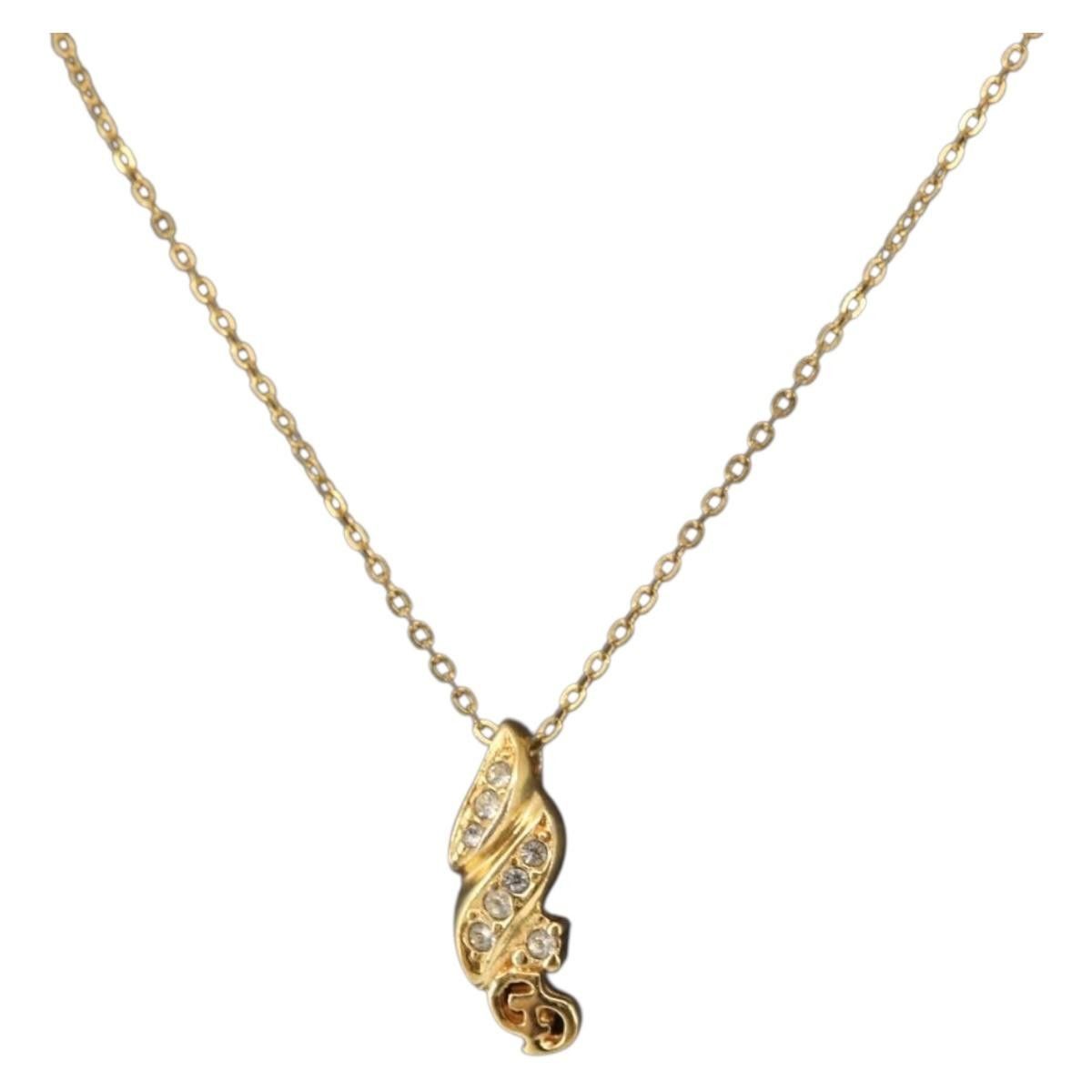 Dior Christian Dior CD Pendant Necklace Gold-plated Size ONE SIZE - 3 Thumbnail