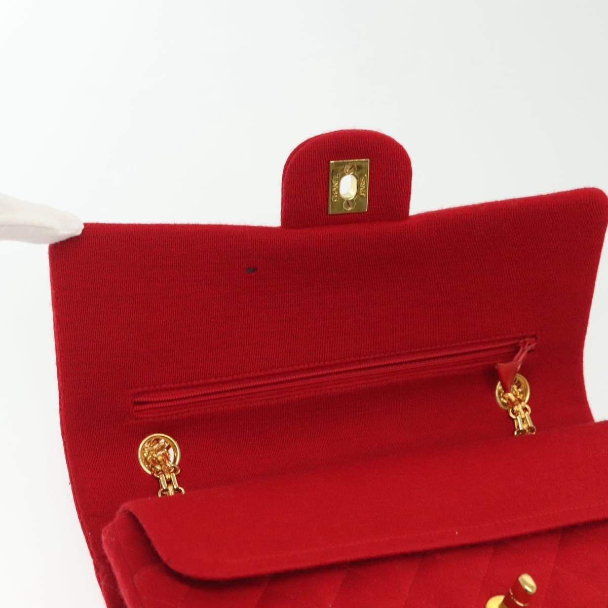 Chanel Chanel Vintage Classic Double Flap Bag Quilted Wool Size ONE SIZE - 17 Thumbnail