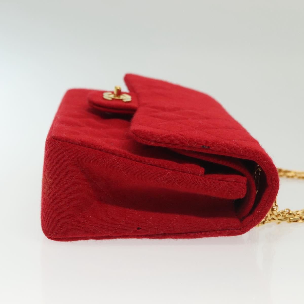 Chanel Chanel Vintage Classic Double Flap Bag Quilted Wool Size ONE SIZE - 5 Thumbnail