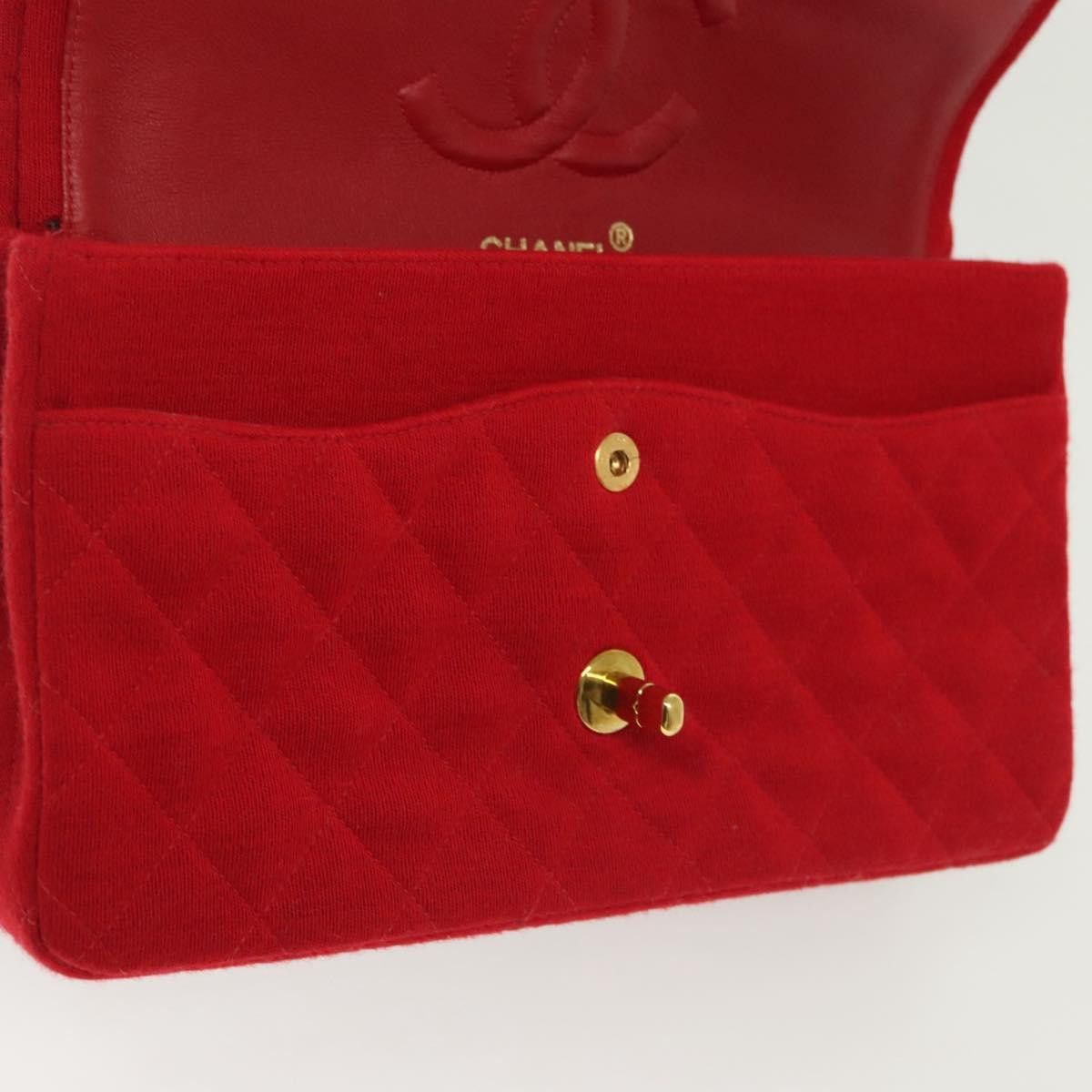 Chanel Chanel Vintage Classic Double Flap Bag Quilted Wool Size ONE SIZE - 22 Thumbnail