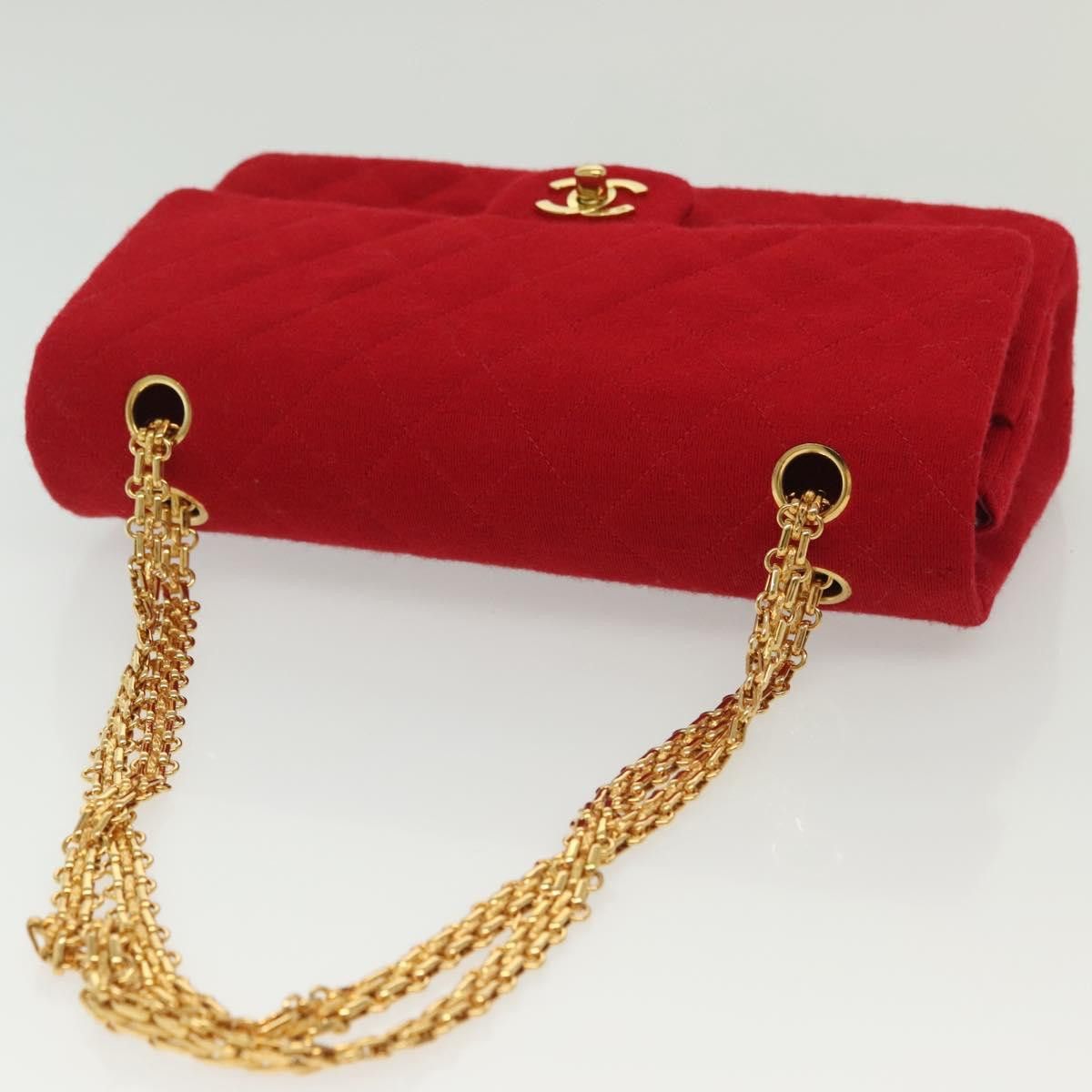 Chanel Chanel Vintage Classic Double Flap Bag Quilted Wool Size ONE SIZE - 8 Thumbnail