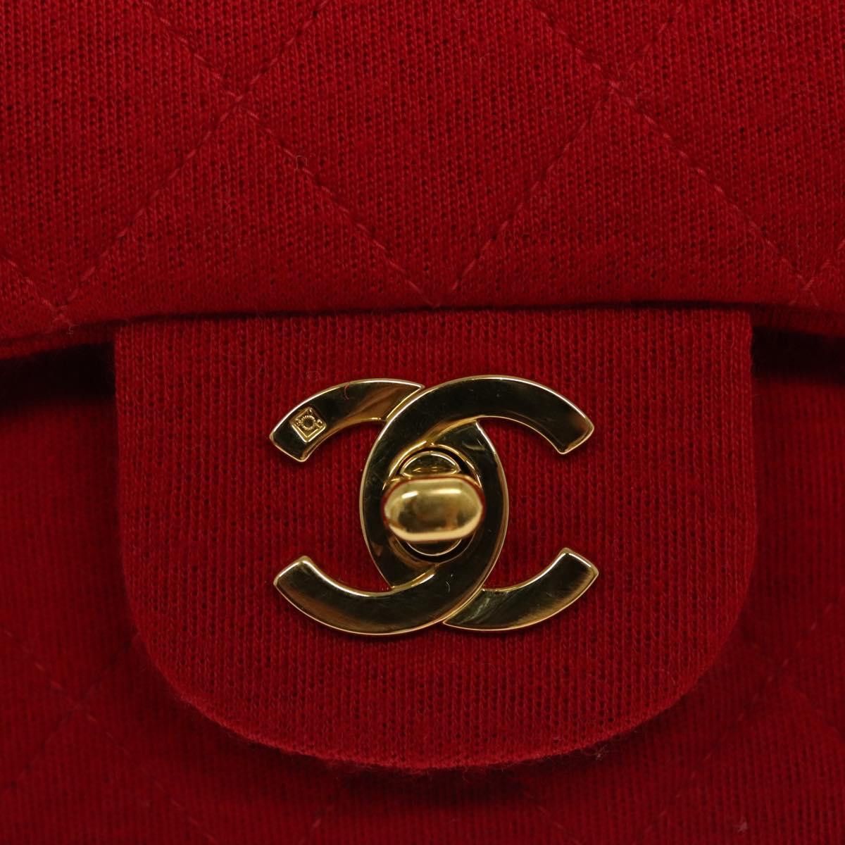 Chanel Chanel Vintage Classic Double Flap Bag Quilted Wool Size ONE SIZE - 16 Thumbnail