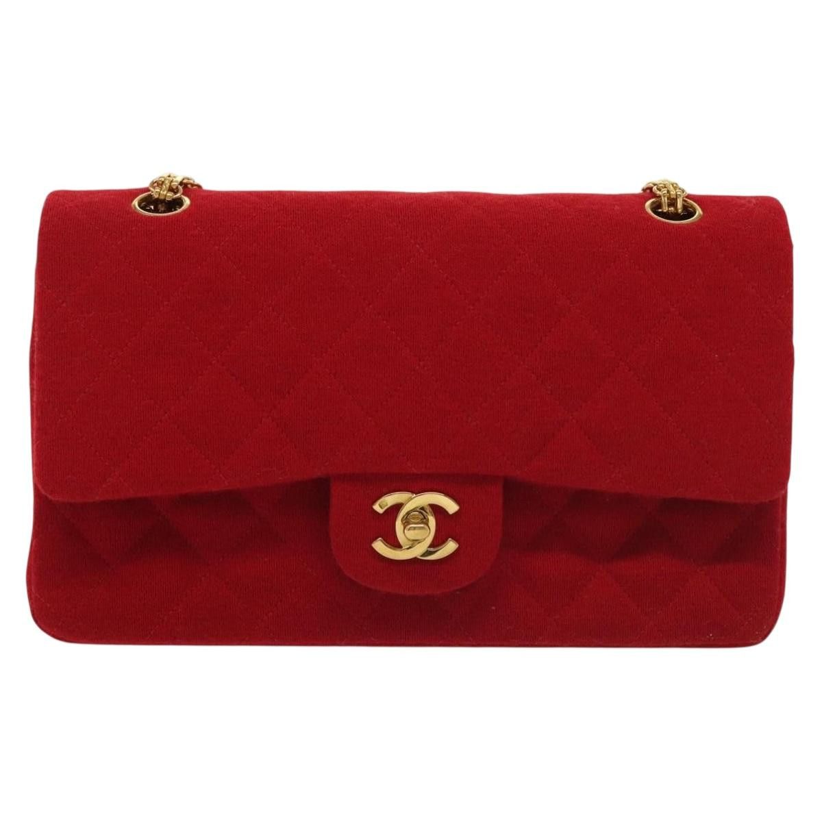 Chanel Chanel Vintage Classic Double Flap Bag Quilted Wool Size ONE SIZE - 2 Thumbnail