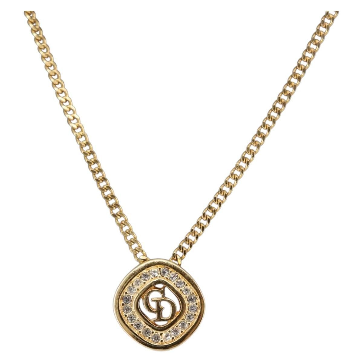 Dior Christian Dior CD Pendant Necklace Metal Size ONE SIZE - 3 Thumbnail