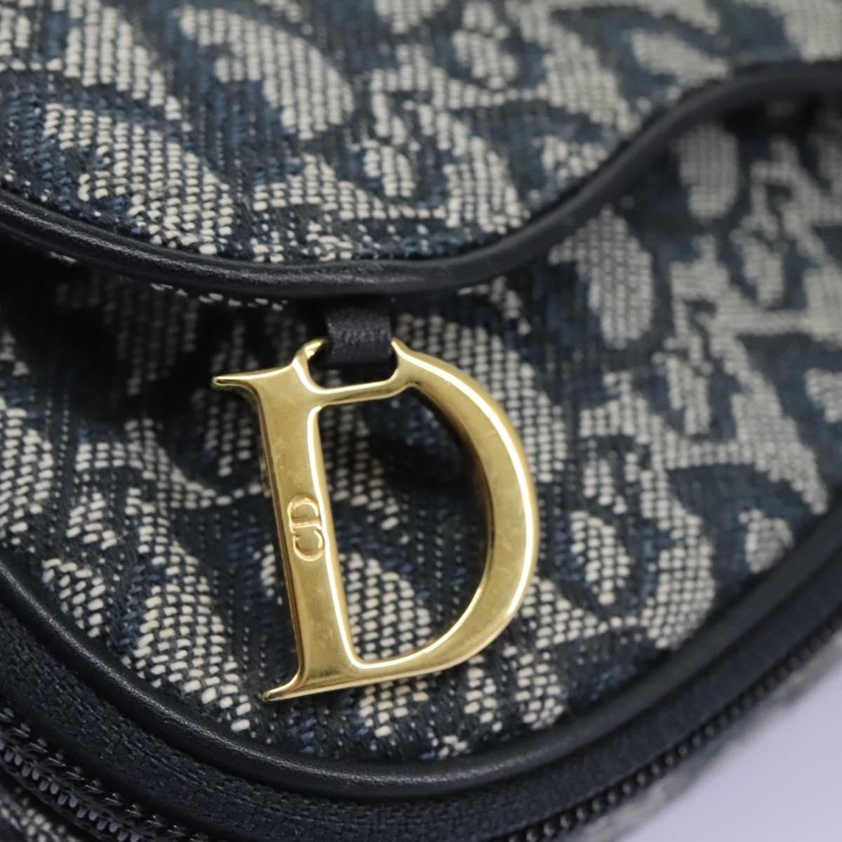 Dior Christian Dior Saddle Zip Pouch Diorissimo Canvas Size ONE SIZE - 13 Thumbnail