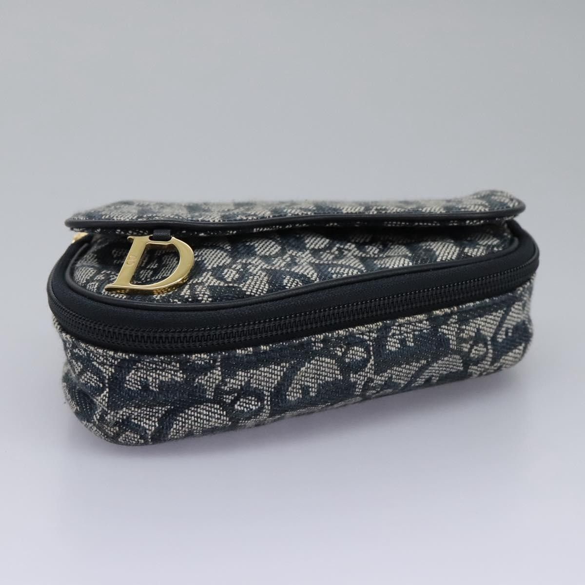 Dior Christian Dior Saddle Zip Pouch Diorissimo Canvas Size ONE SIZE - 15 Thumbnail