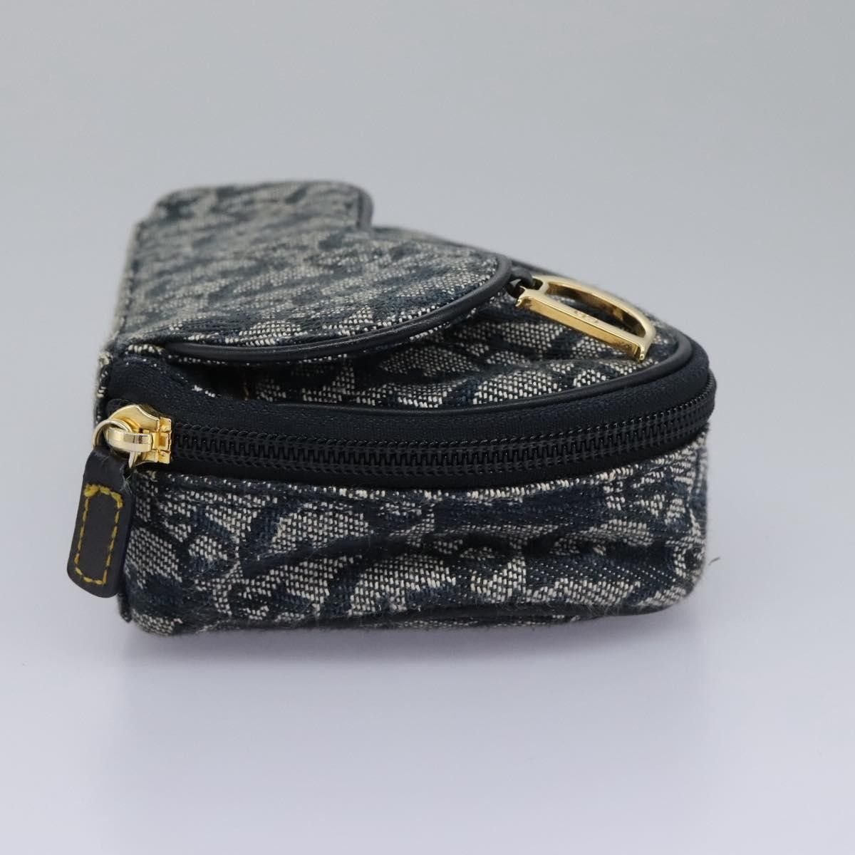 Dior Christian Dior Saddle Zip Pouch Diorissimo Canvas Size ONE SIZE - 4 Thumbnail