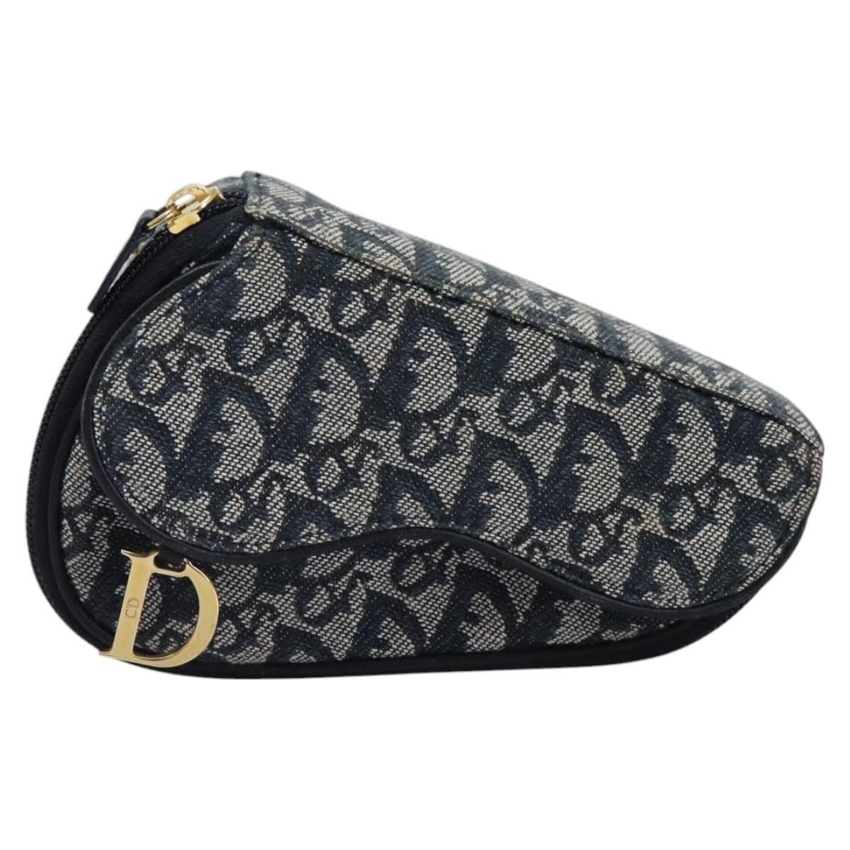 Dior Christian Dior Saddle Zip Pouch Diorissimo Canvas Size ONE SIZE - 16 Thumbnail