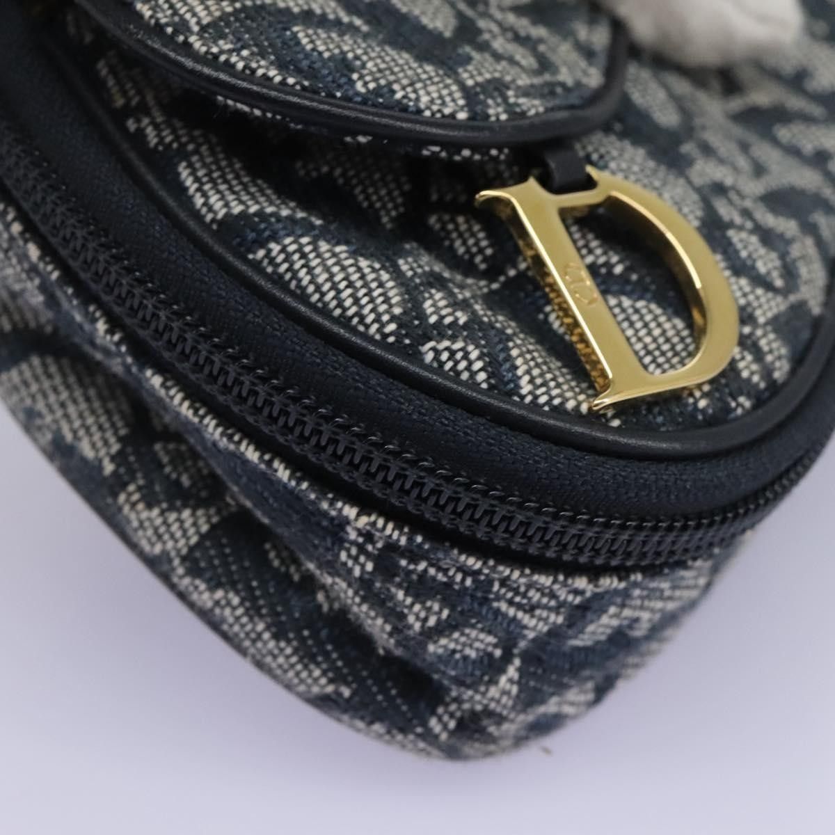 Dior Christian Dior Saddle Zip Pouch Diorissimo Canvas Size ONE SIZE - 11 Thumbnail