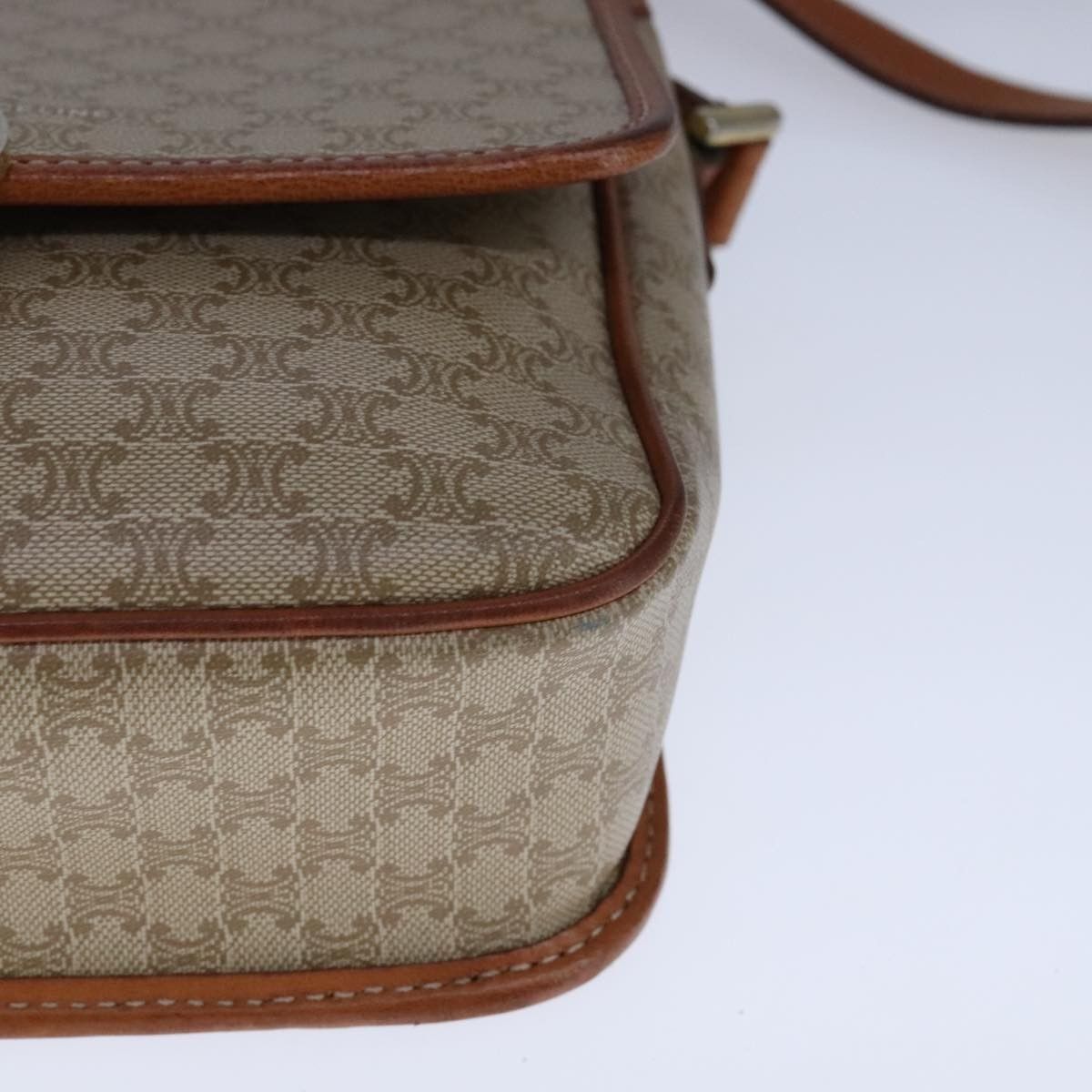 Celine Celine Vintage Macadam Shoulder Bag Canvas Size ONE SIZE - 9 Thumbnail