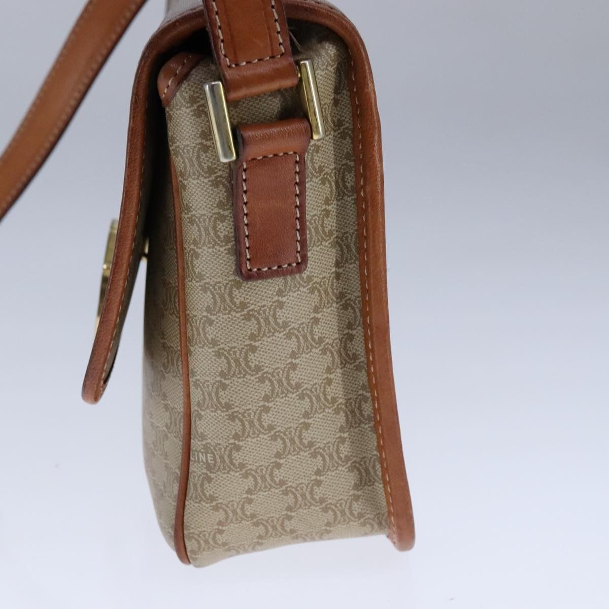 Celine Celine Vintage Macadam Shoulder Bag Canvas Size ONE SIZE - 4 Thumbnail